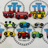 TIER 1: FREE OVER $350 (CAD) - Vehicle Pack 9 Pieces BIGJIGS Rail Wooden - New in Box