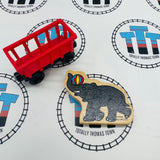 Circus Train with Elephant Wooden - Used