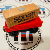 Cargo Car Red with Tan Cargo Wooden - Used