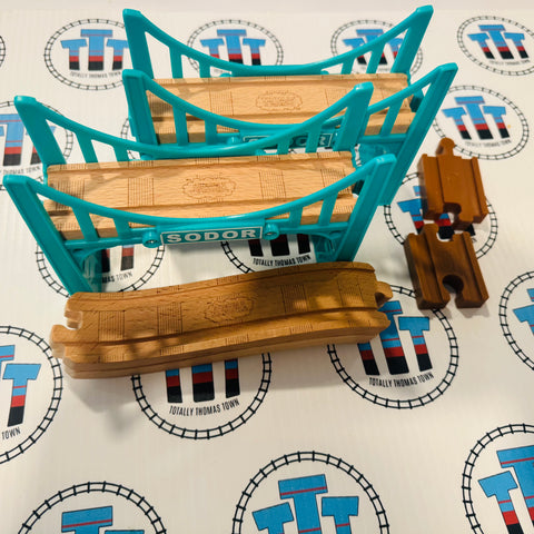 Sodor Bridges (Thomas Wood Mattel) with Track Wooden - Used