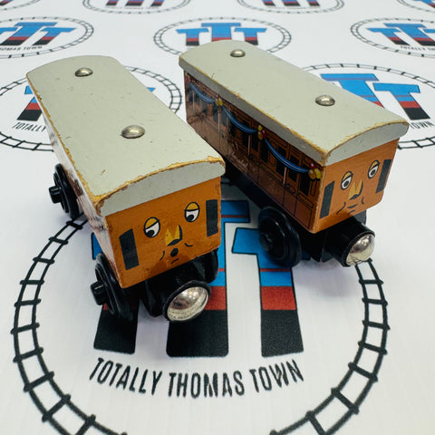 Celebration Annie and Clarabel (Learning Curve) Fair Condition Wooden - Used