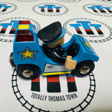 BRIO Police Car with Lights & Sound with Figure (Fair Condition) 33540 Wooden - Used
