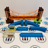 Wobbly Suspension Bridge Set (Broken Sign/Discoloured Ascending Curve) Used - TOMY