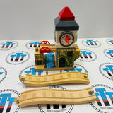 Sodor Clock Tower with Track #1 Stiff to Turn Clockwise and Doesn’t ding sides are a little loose Wooden - Used