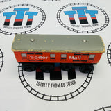 Sodor Mail Car #1 (Learning Curve 1996) Rare Fair Condition Chipping Paint Wooden - Used