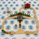 Storm on Sodor Set Complete Very Good Condition (Writing on Bottoms) Wooden - Used in Box