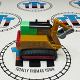 Oliver the Excavator with Treads Missing Red Bar Pull Along Capsule Plarail - Used