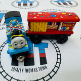 Happy Birthday Thomas & Box Car (Learning Curve) Good Condition Wooden - Used