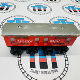Sodor Mail Car #1 (Learning Curve 1996) Rare Chipping Paint Wooden - Used