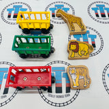 Circus Trains (Learning Curve 1996) with Giraffe, Lion and Tiger Wooden - Used