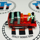 James and Team Colours with Scarf #1 Missing Sticker Capsule Plarail Wind Up  - Used