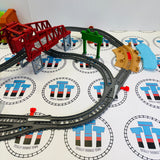 Talking Thomas & Percy Train Set #3 No Stickers or Bulstrode/Missing Cargo, Cargo Drop, Sign) Used - Trackmaster Revolution