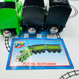 Flying Scotsman avec 2 tenders #6 (Learning Curve 1999) Peinture écaillée rare en bois - Occasion