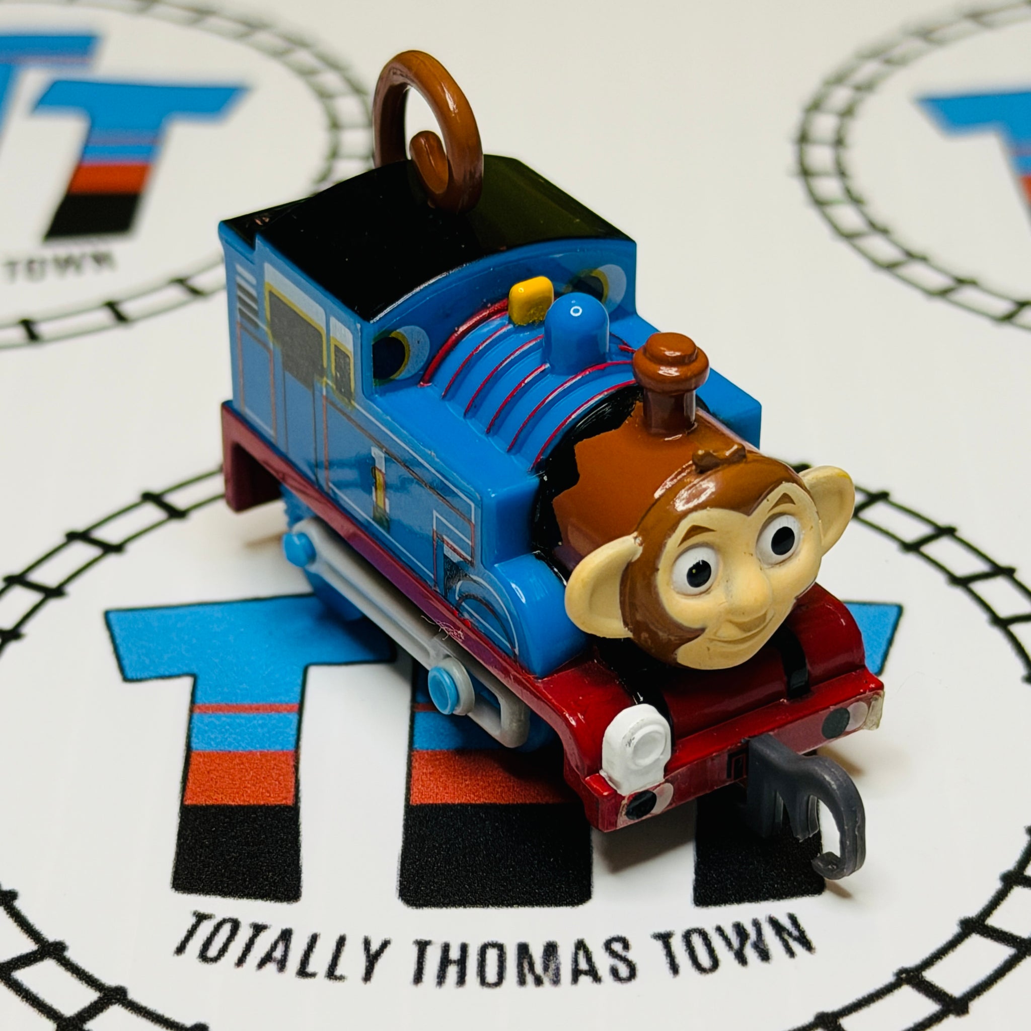 Monkey Thomas MISPRINTED STICKERS Pull Along Capsule Plarail
