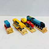 🎄 Christmas BIGJIGS Wooden Train Pack · Fully Wrapped & Ready to Gift · Assembly Required! 🎁