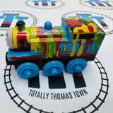 Paint Splattered Thomas (Mattel) Good Condition Wooden - Used