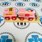 Pink 123 Engine with Track and Buffer BIGJIGS Rail Wooden - New in Box