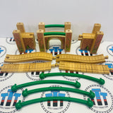 Suspension Bridge Slight Rips as Shown Rare Clickity Clack Wooden - Used