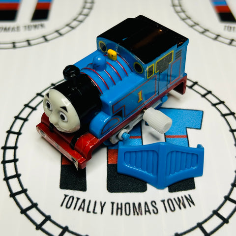 Thomas with Snowplow Newer Face Peeling Stickers Capsule Plarail Wind Up - Used