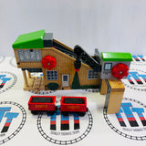 Compagnie charbonnière (Sodor Mining Co.) avec 2 wagons de marchandises (2001) #2 Toits peints en bois - Occasion