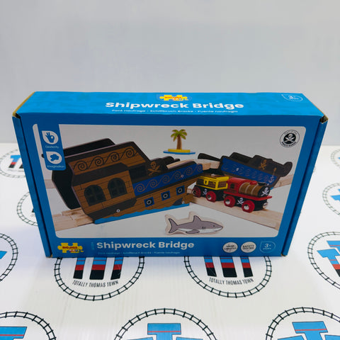 Shipwreck Bridge BIGJIGS Rail Wooden - New in Box