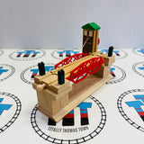 BRIO Lifting Bridge #2 Green Roof 33757 Missing Gates/Does not Stay Up Used - Wooden
