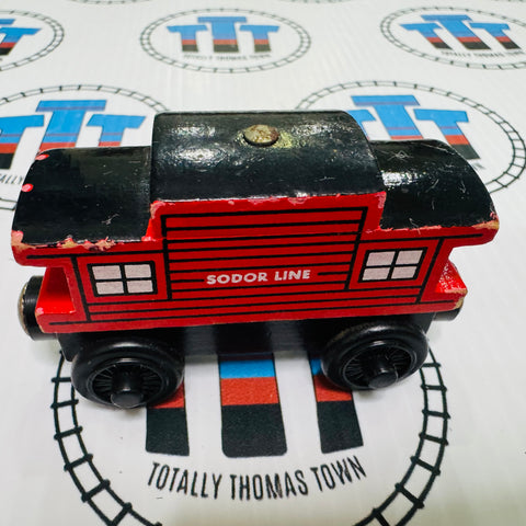 Sodor Line Caboose (Learning Curve 2000) Rare Wooden - Used