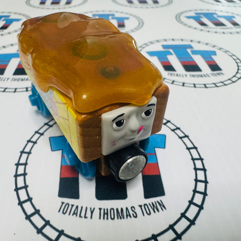 Caramel Car Tan Base (Thomas Wood Mattel) Good Condition Wooden - Used