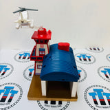 Harold's Heliport with Helipad Lights and Sound Noisy #1 Wooden - Used