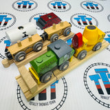 Construction Train with Track and Buffer BIGJIGS Rail Wooden - New in Box