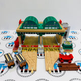 Knapford Station #2 with Annie, Clarabel & Cargo Car (Mattel 2022) Chipped/Roof Not Screwed Down - Used