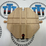 Crossing Plate Track BIGJIGS Rail Wooden - New no Box