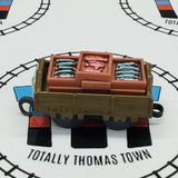 Brown/Green Troublesome Truck Open Eyes with Fish Pull Along Capsule Plarail - Used