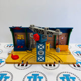 Repair and Go Station at Sodor Steamworks Poor Condition #2 (Chipped Track/Missing Claw/Damaged Oil/Chipped Roof) - Used