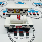 Sodor Dairy Cars with Sound (Learning Curve or TOMY) Good Condition Wooden - Used