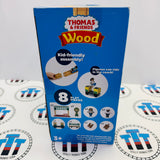 Knapford Train Station (Thomas Wood Mattel) with People, Train, Clock, Bench and Track Wooden - New