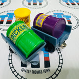 Cargo Car and Barrels (1 ripped) Used - Interactive Railway