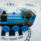 Holiday Lights Thomas Newer Face (Learning Curve) Good Condition Wooden - Used