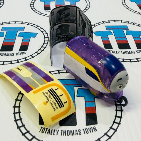 Clear Glitter Kana Worried Capsule Plarail Pull Along “All Engines Go” - New in Opened Package