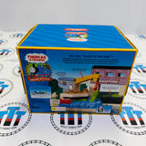 Brendam Fishing Dock with 3 Fish & Cargo Car Wooden - Used in Box