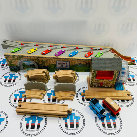 Musical Melody Tracks Set #1 with Train (Track No Road) One Glued Piece Wooden - Used