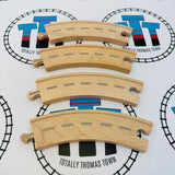 6.5" Curved Road Track Small Marks 4 Pieces - Thomas Brand