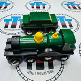 BRIO Great Western Lord of the Isles Vintage #33430 Broken Funnel Wooden - Used