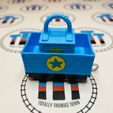 Blue Cargo Car with Crate Used - Trackmaster Revolution