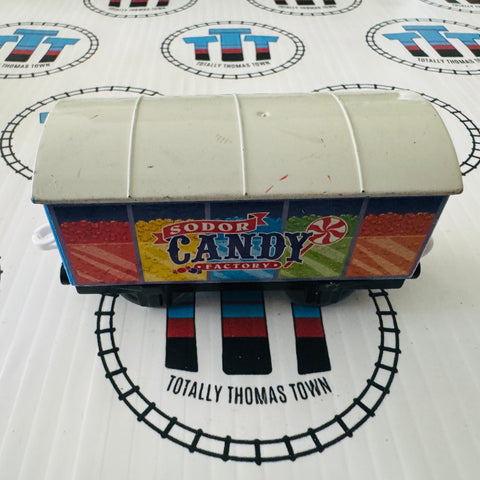 Sodor Candy Factory Cargo Missing 1 Sticker on 1 Side (2009) Used - Trackmaster