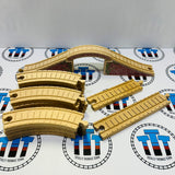Clickity Clack Figure 8 Set with Ivy & Red Stone Bridge Thomas Brand Wooden - Used