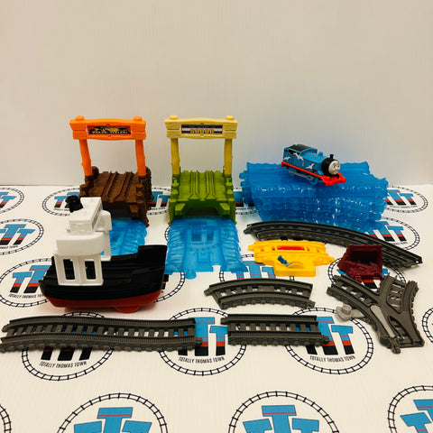Thomas Boat & Sea Set Complete with Train Used - Trackmaster