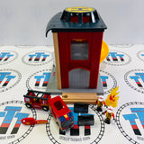 BRIO 33833 Fire Station Complete Wooden - Used