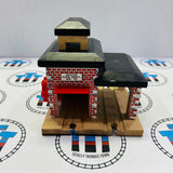 Fire Station #3 Stained Base/Painted Roof Wooden - Used