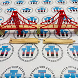 Double Suspension Bridge BIGJIGS Rail Wooden - New in Opened Box